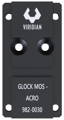 Picture of Viridian 9820030 Rfx45 Glock Mos Mounting Adapter Black Anodized 