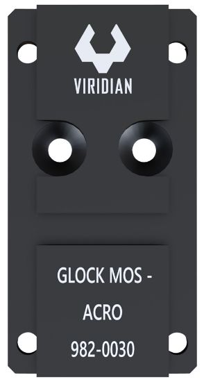 Picture of Viridian 9820030 Rfx45 Glock Mos Mounting Adapter Black Anodized 