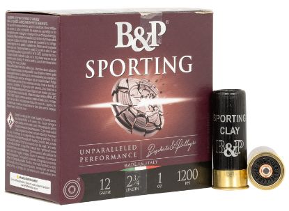Picture of B&P 12B1scl7 Sporting Clay 12 Gauge 2.75" 1 Oz 7.5 Shot 25 Per Box/ 10 Case 