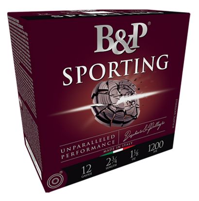 Picture of B&P 12B1scl8 Sporting Clay 12 Gauge 2.75" 1 Oz 8 Shot 25 Per Box/ 10 Case 