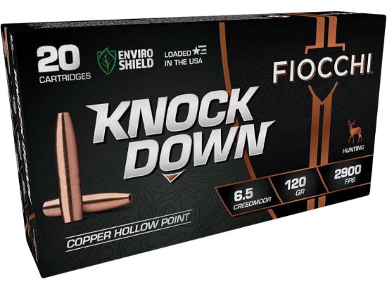 Picture of Fiocchi 65Cmcha Knock Down Enviro Shield 6.5 Creedmoor 120 Gr Hollow Point 20 Per Box/ 10 Case 