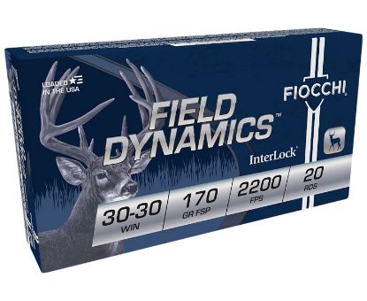 Picture of Fiocchi 3030C Field Dynamics Interlock 30-30 Win 170 Gr Flat Soft Point 20 Per Box/ 10 Case 