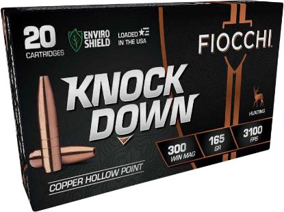 Picture of Fiocchi 300Wmcha Knock Down Enviro Shield 300 Win Mag 165 Gr Hollow Point 20 Per Box/ 10 Case 