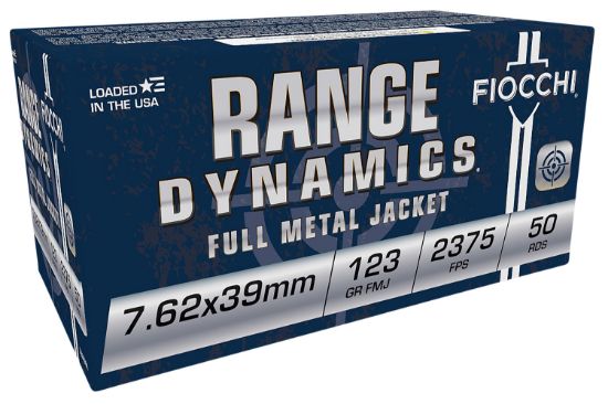 Picture of Fiocchi 762X39a Range Dynamics 7.62X39mm 123 Gr Full Metal Jacket 50 Per Box/ 10 Case 