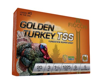 Picture of Fiocchi 203Tss9 Golden Turkey Tss 20 Gauge 3" 1 3/8 Oz 9 Shot 5 Per Box/ 10 Case 