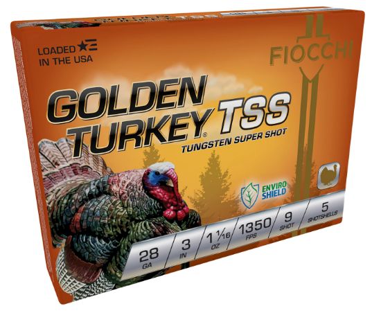 Picture of Fiocchi 283Tss9 Golden Turkey Tss 28 Gauge 3" 1 1/16 Oz 9 Shot 5 Per Box/ 10 Case 