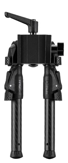 Picture of Mdt Sporting Goods Inc 105561Blk Grnd-Pod Black 4.50"-9" Carbon Fiber/Aluminum, Adj. Throw Lever, 4 Leg Postitions, Fits Arca Rail & Rrs Dovetail 