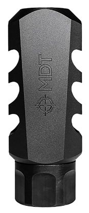 Picture of Mdt Sporting Goods Inc 103516Blk Elite Muzzle Brake 30 Cal (7.62Mm), Black Steel, 3 Port, 5/8"-24 Tpi 