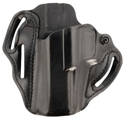 Picture of Desantis Gunhide 002Bb0xz0 Speed Scabbard Owb Black Leather Belt Slide Fits 4.50" Barrel Left Hand 
