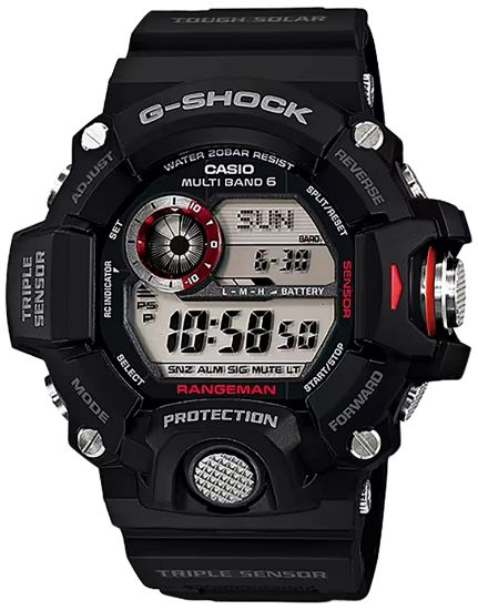 Picture of G-Shock/Vlc Distribution Gw94001 G-Shock Tactical Rangeman Keep Time Black Size 145-215Mm Features Digital Compass 