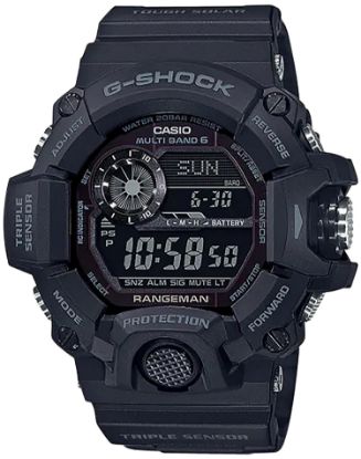 Picture of G-Shock/Vlc Distribution Gw94001b G-Shock Tactical Rangeman Keep Time Blackout Size 145-215Mm Features Digital Compass 