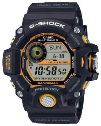 Picture of G-Shock/Vlc Distribution Gw9400y1 G-Shock Tactical Rangeman Keep Time Black/Yellow Size 145-215Mm Features Digital Compass 