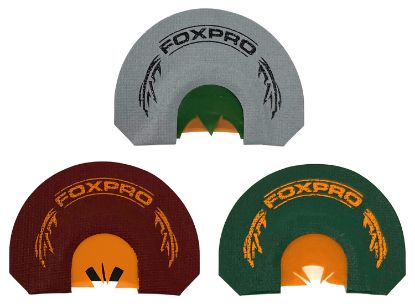 Picture of Foxpro Csbrdtkrcombo Beardtaker Combo Diaphragm Call Attracts Turkey Gray/Green/Red 3 Pack 