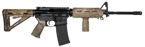 Picture of Diamondback Db175ak601 Db15 5.56X45mm Nato 30+1 16", Black Rec, Kryptek Mandrake Magpul Furniture, A2 Front Sight, Includes Magpul Mvg 