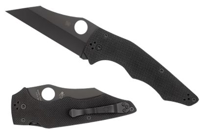 Picture of Spyderco C253gpbbk Yojumbo 3.98" Folding Wharncliffe Plain Black Dlc Cpm S30v Ss Blade/Black Textured G10 Handle Includes Pocket Clip 