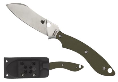 Picture of Spyderco Fb50gpod Stok 2.95" Fixed Drop Point Plain Stonewashed 8Cr13mov Ss Blade/Olive Drab Textured G10 Handle Includes Sheath W/G-Clip 