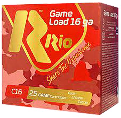 Picture of Rio Ammunition Rchv168 Game Load 16 Gauge 2.75" 1 1/8 Oz 8 Shot 25 Per Box/ 10 Case 