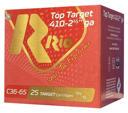 Picture of Rio Ammunition Rc366 Top Target 410 Gauge 2.50" 1/2 Oz 6 Shot 25 Per Box/ 10 Case 