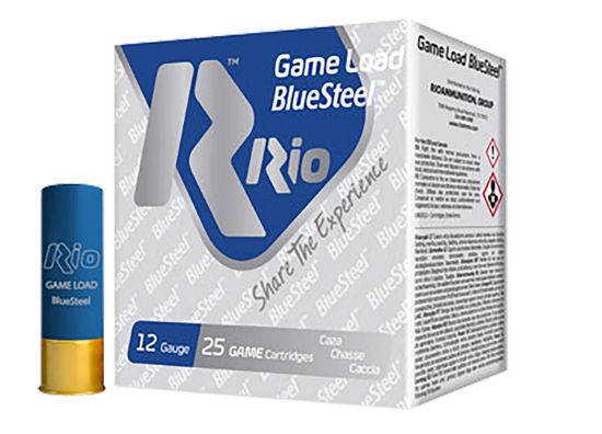 Picture of Rio Ammunition Glbs325 Game Load Bluesteel 12 Gauge 2.75" 1 1/8 Oz 5 Shot 25 Per Box/ 10 Case 