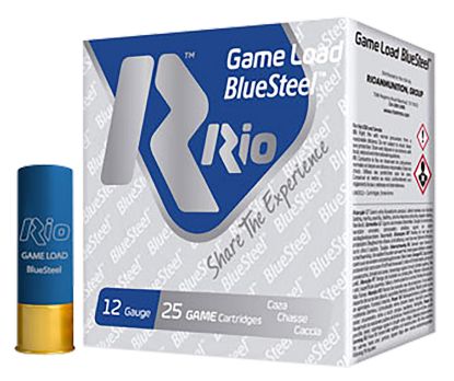 Picture of Rio Ammunition Glbs327 Game Load Bluesteel 12 Gauge 2.75" 1 1/8 Oz 7 Shot 25 Per Box/ 10 Case 