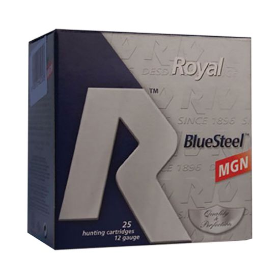 Picture of Rio Ammunition Rbsm323 Royal Bluesteel 12 Gauge 3" 1 1/8 Oz 3 Shot 25 Per Box/ 10 Case 