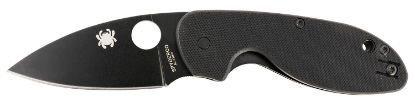 Picture of Spyderco C216gpbbk Efficient 2.98" Folding Plain Black Dlc 8Cr13mov Ss Blade/Black Textured G10 Handle 