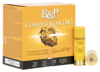 Picture of B&P 20B78cp7 Competition One 20 Gauge 2.75" 7/8 Oz 7.5 Shot 25 Per Box/ 10 Case 