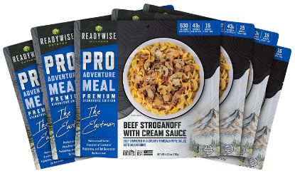 Picture of Readywise Rw05197 Outdoor Food Kit Beef Stroganoff With Mushroom Cream 2 Servings Per Pouch, 6 Per Case 