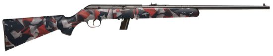 Picture of Savage Arms 40222 64 F 22 Lr 10+1 21", Blued Barrel/Rec (Drilled & Tapped), American Flag Synthetic Stock, Open Sights 