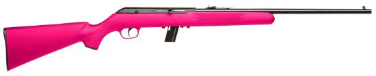 Picture of Savage Arms 40218 64 F 22 Lr 10+1 21", Blued Barrel/Rec (Drilled & Tapped), Pink Synthetic Stock, Open Sights 