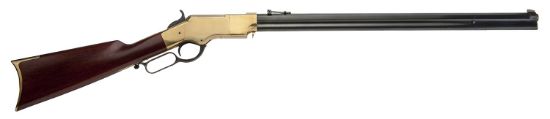 Picture of Cimarron Ca288 1860 Henry Civilian 45 Colt (Lc) 12+1 24" Blued Octagon Barrel, Brass Rec, Walnut Furniture, Adj. Sights 