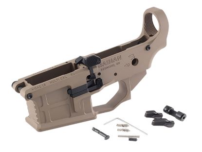 Picture of Radian Weapons R0390 A-Dac 15 Lower Receiver Fde, Fully Ambi Controls, Talon 45/90 Safety, Ext. Bolt Catch, Left-Side Mag Release, Right-Side Bolt Release, Enhanced Takedown Pins 