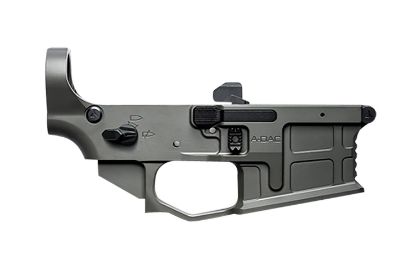Picture of Radian Weapons R0388 A-Dac 15 Lower Receiver Gray, Fully Ambi Controls, Talon 45/90 Safety, Ext. Bolt Catch, Left-Side Mag Release, Right-Side Bolt Release, Enhanced Takedown Pins 