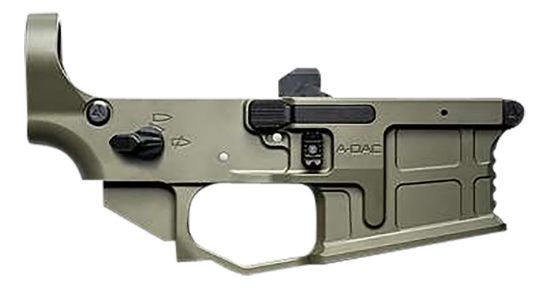 Picture of Radian Weapons R0391 A-Dac 15 Lower Receiver Od Green, Fully Ambi Controls, Talon 45/90 Safety, Ext. Bolt Catch, Left-Side Mag Release, Right-Side Bolt Release, Enhanced Takedown Pins 