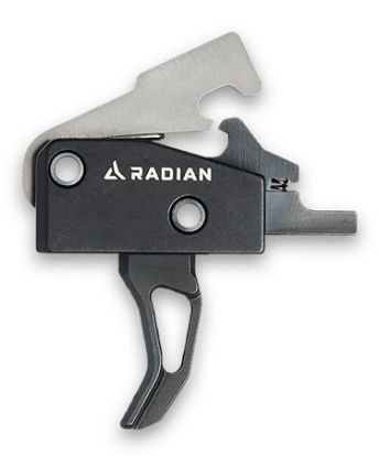 Picture of Radian Weapons Acc001 Vertex Single-Stage, Curved Face, 3.50-4 Lbs, Black, Fits Ar-Platform 