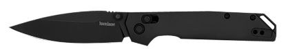 Picture of Kershaw 2038Blk Iridium 3.40" Folding Spear Point Plain Satin/Stonewashed D2 Steel Blade/ Gray Anodized Aluminum Handle Includes Pocket Clip 