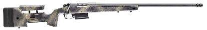 Picture of Bergara Rifles B14lm3613 B-14 Wilderness Hmr 7Mm Prc 5+1 24" Threaded, Sniper Gray Cerakote Barrel/Rec, Adj. Softtouch Woodland Camo Stock With Mini-Chassis, Omni Muzzle Brake 