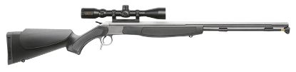 Picture of Cva Cr3801ssc Crossfire 50 Cal Firestick 26" Stainless Fluted Barrel, Drilled & Tapped Receiver, Black Fixed Synthetic Stock, Konuspro Scope 3-9X40mm Bdc Reticle 