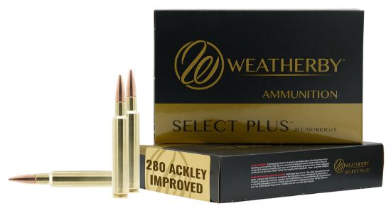 Picture of Weatherby M280a139hcb Select Plus 280 Ackley Improved 139 Gr 20 Per Box/ 10 Case 