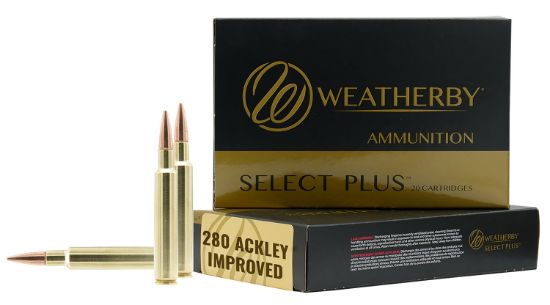 Picture of Weatherby F280a150sco Select Plus 280 Ackley Improved 150 Gr Swift Scirocco 20 Per Box/ 10 Case 