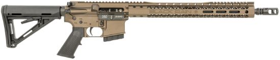 Picture of Black Rain Ordnance Brocarnivore350lmb Carnivore 350 Legend 20+1 16", Midnight Bronze Cerakote, 15" Slim M-Lok Handguard, Black Magpul Carbine Stock & A2 Grip, Tank Muzzle Brake 