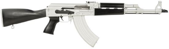 Picture of Zastava Arms Usa Zr7762csb Zpapm70 7.62X39mm 30+1 16.30" Black Chrome Lined Steel Barrel, Silver Receiver, Black Polymer Handguard, Fixed Dark Walnut Synthetic Stock 