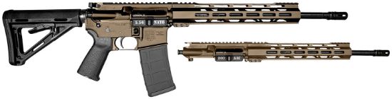 Picture of Diamondback Db1721k061 Db15 Combo 5.56X45mm Nato & 300 Blackout 16" 30+1, Fde Carbon Rec/12" M-Lok Handguard, Black Magpul Carbine Stock & Grip, Includes 2 Uppers 