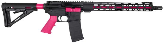 Picture of Diamondback Db175ak591 Db15 5.56X45mm Nato 16" 30+1, Black With Prison Pink Accents, Carbon Lower, 15" M-Lok Handguard, Magpul Carbine Stock, A2 Grip 