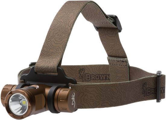 Picture of Browning 3713345 Blackout Elite Headlamp Burnt Bronze 4/860 Lumens White Led/Green 