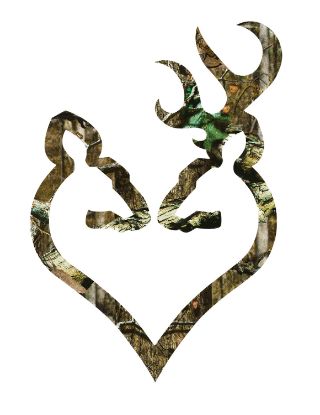 Picture of Brn 3922290620 Decal Buck-Heart 6" Camo 