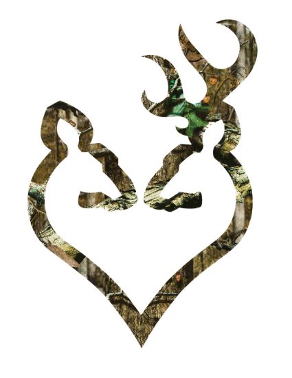 Picture of Brn 3922290620 Decal Buck-Heart 6" Camo 