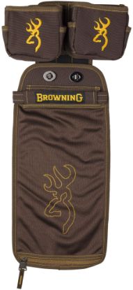 Picture of Browning 125188 Comp Series Shell Pouch Brown Water-Resistant Polyester, Shell Pouch & Box Carriers, Molle & Belt Clip 