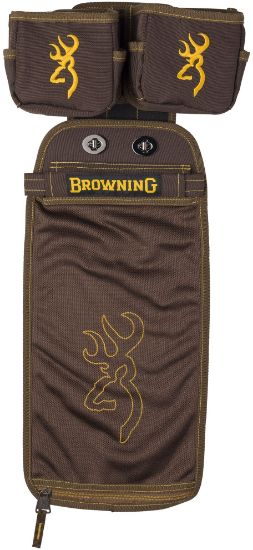 Picture of Browning 125188 Comp Series Shell Pouch Brown Water-Resistant Polyester, Shell Pouch & Box Carriers, Molle & Belt Clip 