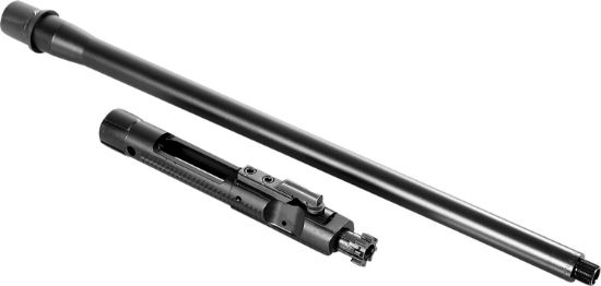 Picture of Cmmg 99De642 Replacement Barrel Kit With Bolt Carrier Group, 9Mm Luger 16.10" Threaded, Black, Radial Delayed Blowback, Fits Ar-Platform 